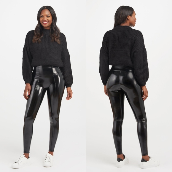 Spanx Faux Patent Leather Leggings